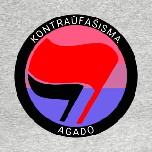 Kontraŭfaŝisma agado (Ambaŭseksemaj fieraj koloroj) T-Shirt